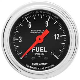 Traditional Chrome™ Mechanical Fuel Pressure Gauge